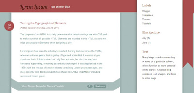 Best Blogger Themes/Templates 2010