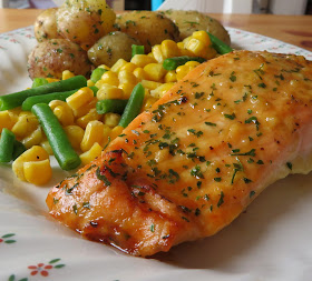 Honey, Mustard & Garlic Salmon 