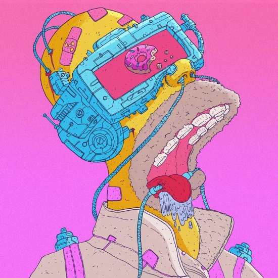 Nick Sullo xsullo instagram arte ilustrações cyberpunk surreais coloridas psicodélicas