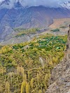 Charming village located at the foothills of upper hills of Chandah Valley, Skardu