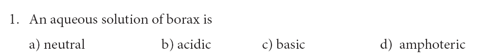 12th CHEMISTRY EM | CHAPTER 2 : p-BLOCK ELEMENTS-I BOOK BACK MCQ ONLINE TEST