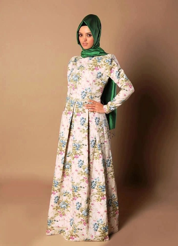  20 model  gaun  batik  muslim kombinasi modern dan elegan  