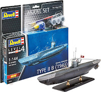 Revell 1/144 German Submarine Type IIB (65155) English Color Guide & Paint Conversion Chart