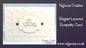 Nigezza Creates with Stampin' Up! Stitched So Sweetly Dies Elegant Layered Textured Card