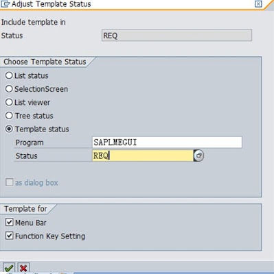 Add a Custom Screen on Purchase Requisition Header By Replacing Standard GUI Status