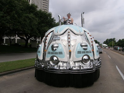 Lady of Trasportation at The Houston Art Car Parade 2010