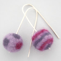 felt earrings