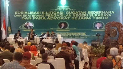 Ribuan Advokat Jawa Timur Ikuti Sosialisasi E-Litigasi 