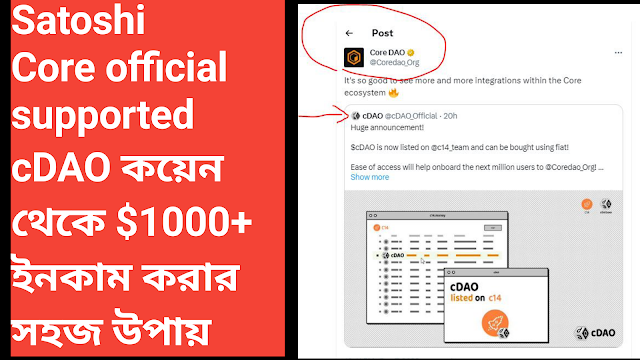 cDAO Coin কি? | Cdao Coin থেকে $1000+ প্রফিট করার সহজ উপায়