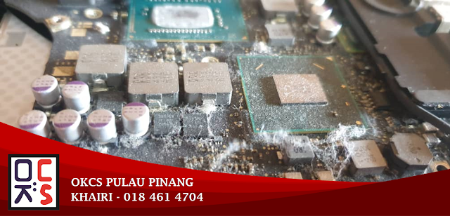 SOLVED : KEDAI REPAIR MACBOOK PERMATANG PAUH | MACBOOK PRO 13 MODEL A1278 WATER SPILLED AND OVERHEATING