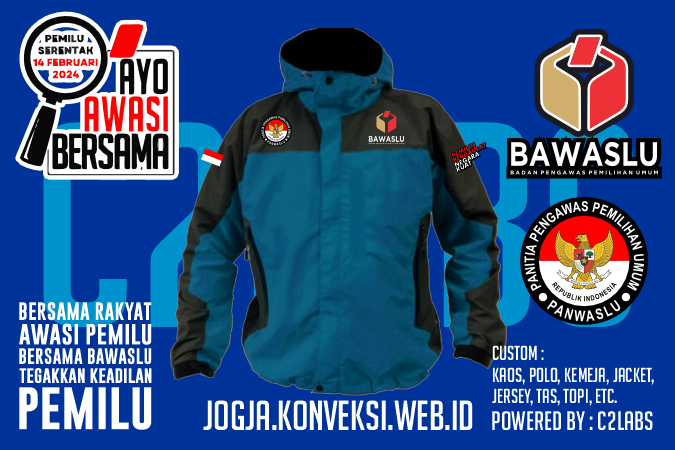 Konveksi Kemeja Bawaslu Panwaslu Panwascam Kabupaten Kecamatan TPS Lapangan - Kaos Polo Kemeja Jaket