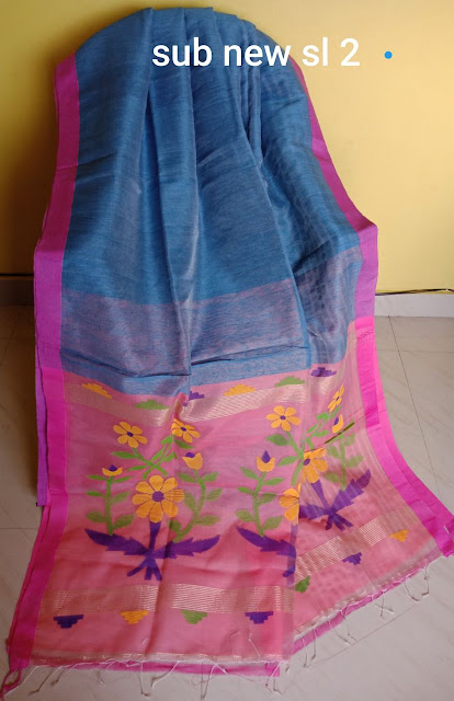 Linen Jamdani Sarees