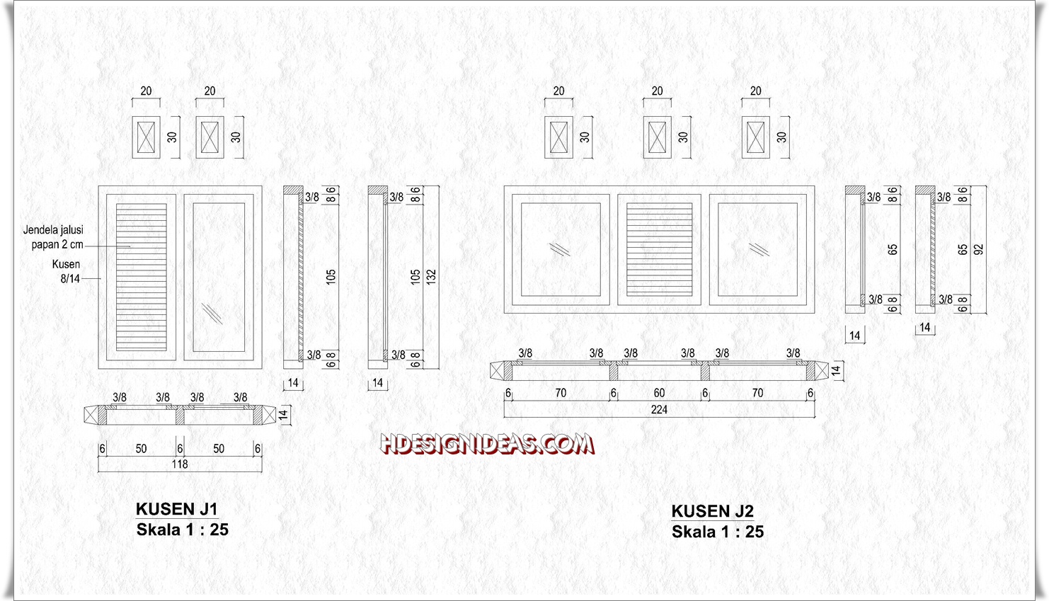 Denah Rumah Tinggal Ukuran 8 m x 8,5 m - Home Design and Ideas