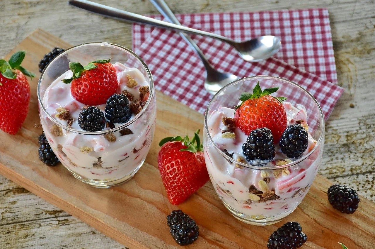 Oikos Plain Greek Yogurt Strawberry Dessert