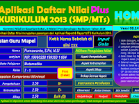 Download Aplikasi Rekap dan Cetak Penilaian Siswa SMP MTS Format Excel