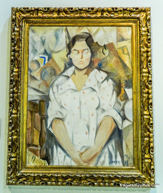 "Retrato de Pilar", de Rafael Barradas, no Museu Nacional de Arte da Catalunha