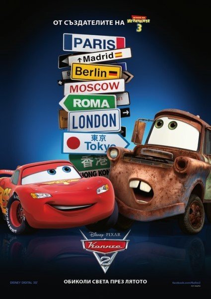 Cars 2 Movie Poster