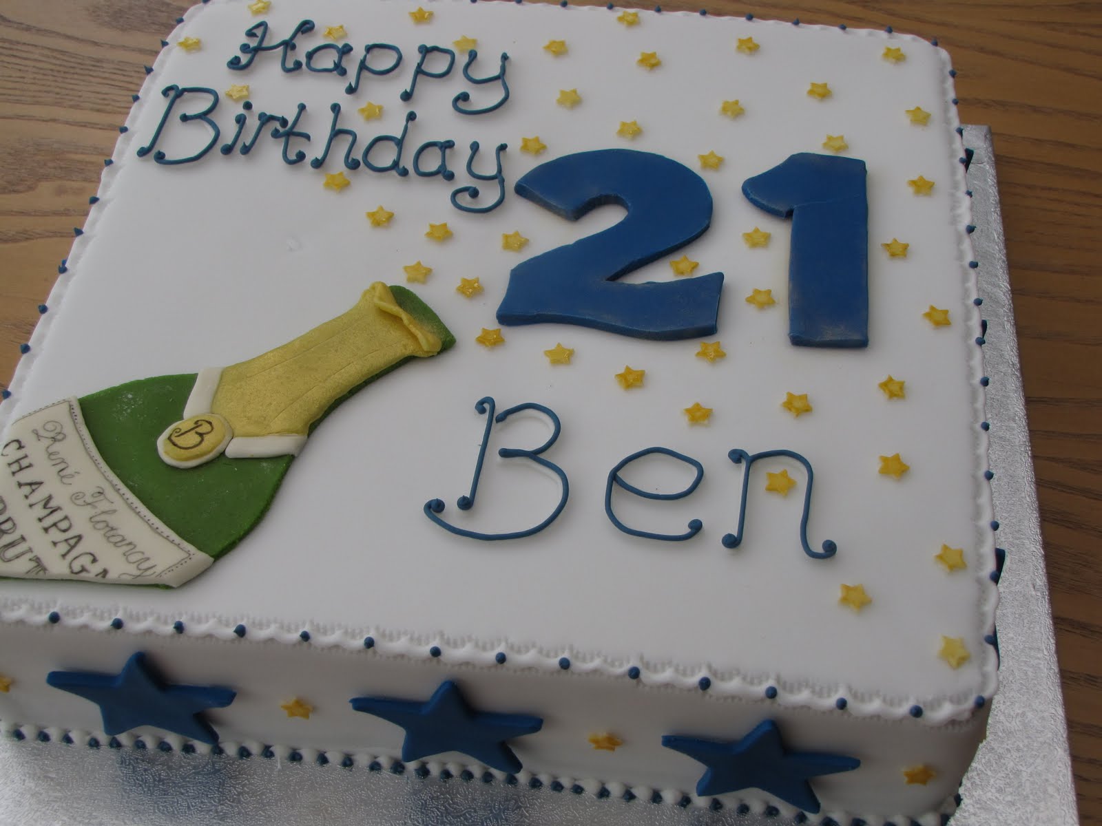 cool easy birthday cake And last but not least, a 21st birthday cake for Ben