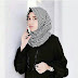 Warna Jilbab Untuk Baju Motif Hitam Putih