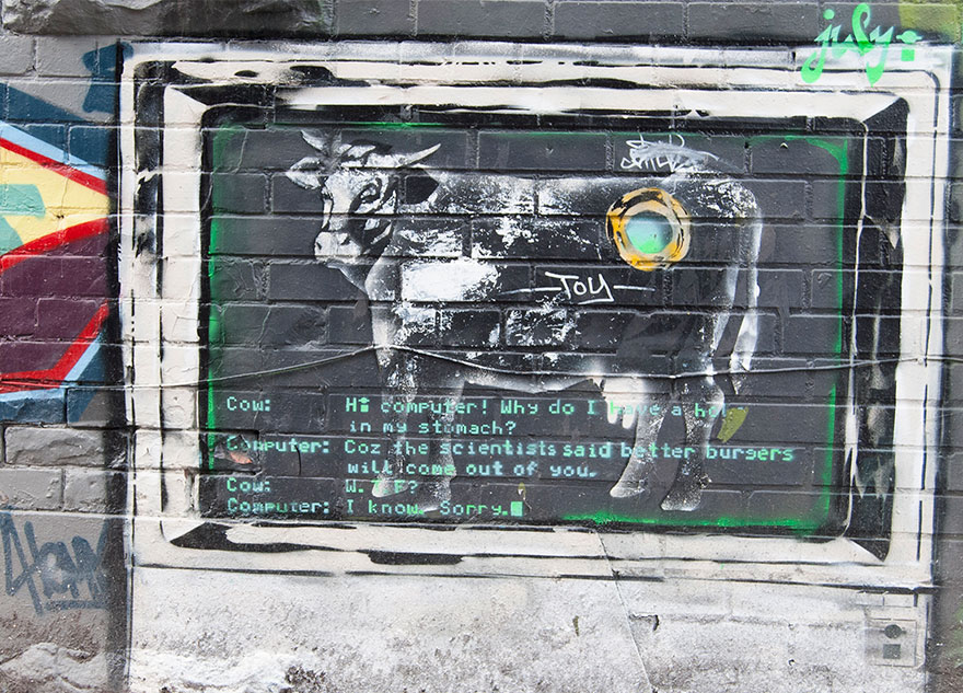 These 30+ Street Art Images Testify Uncomfortable Truths - Misunderstood Cow
