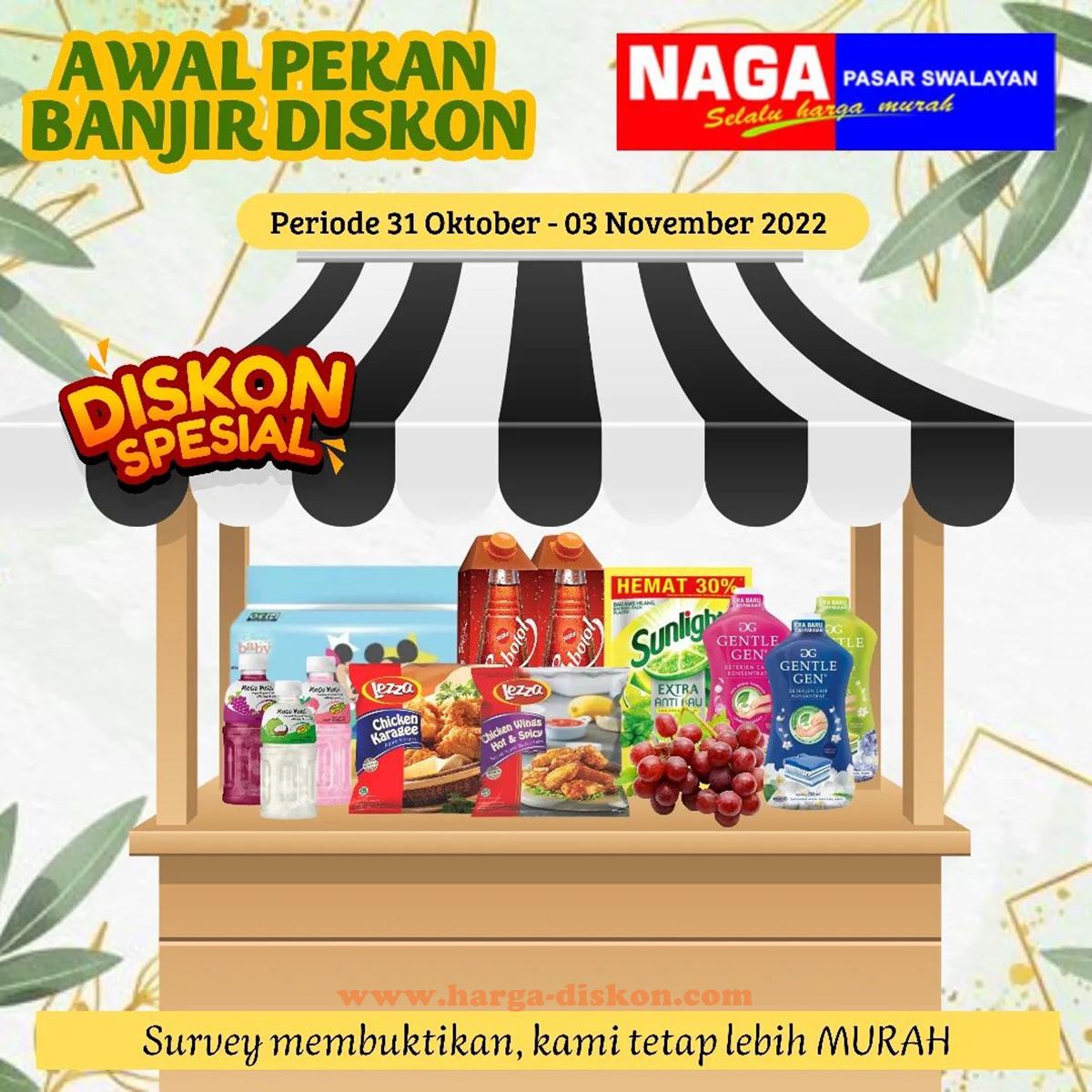 Katalog Promo NAGA Swalayan Awal Pekan 31 Oktober - 3 November 2022