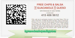 Free Printable Chili's Coupons