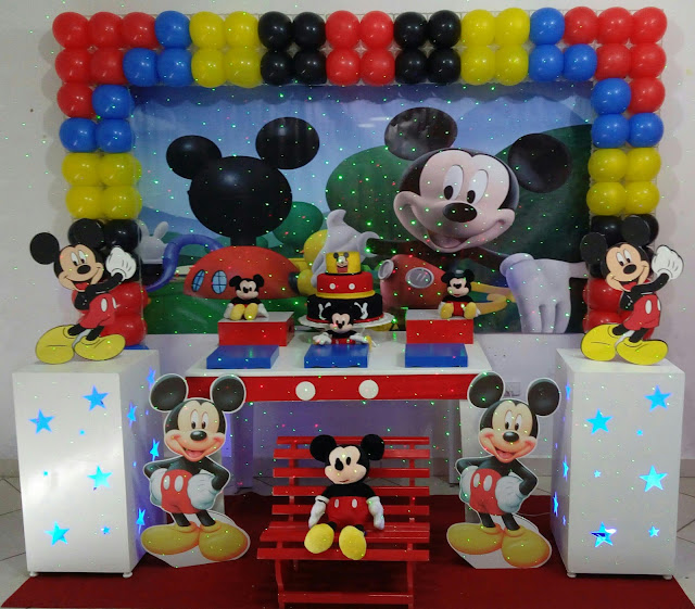 Ideias para decorar festa Mickey Mouse