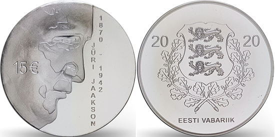 Estonia 15 euro 2020 - Jüri Jaakson