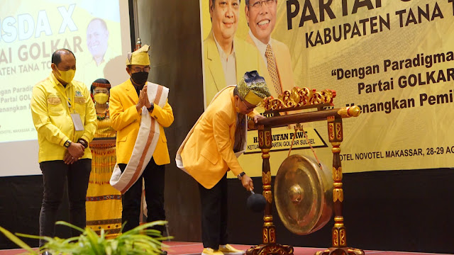 Buka Musda : TP Ajak Kader Partai Golkar Tana Toraja Bicara Satu Meja Pasca Musda