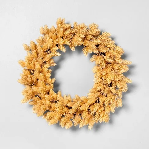 neutral fall wreath