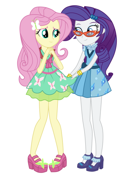 Rarity and Fluttershy - Friendship Games