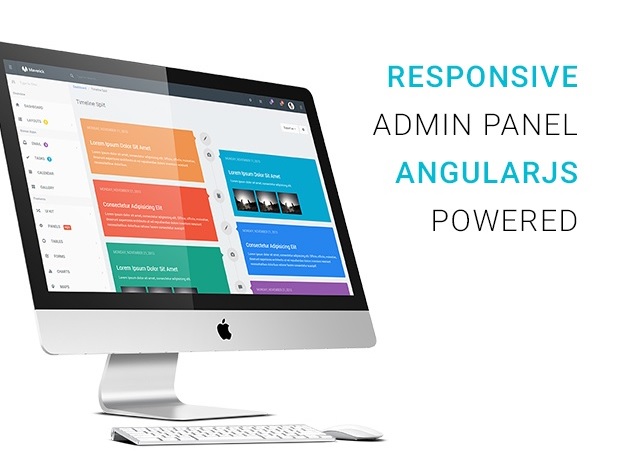 Responsive admin template with angularjs