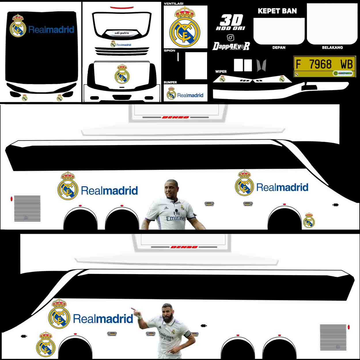 livery bussid real madrid 2023