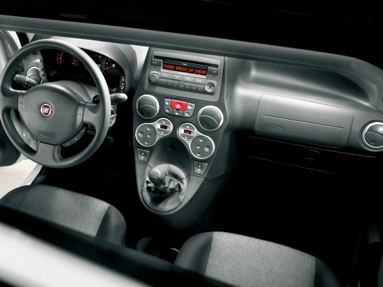 The carbon copy interior of the new Fiat Panda 4x4