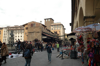 Crossing the Ponte Vecchio