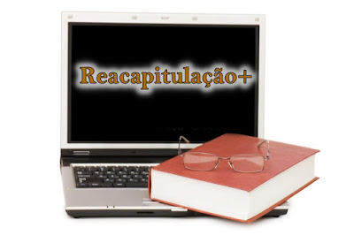 Imagem de um computar com um Livro+, anunciando a "Recapitulação+"