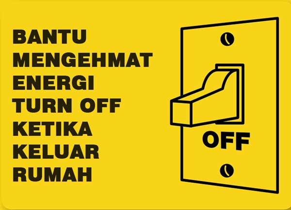 12 Contoh Poster Tentang Hemat Energi Listrik  Serta Slogan 