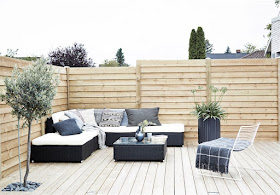 black, white and grey outdoor chicanddeco