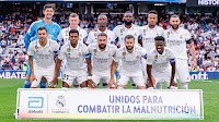 REAL MADRID C. F. Temporada 2022-23. Courtois, Kroos, Camavinga, Rüdiger, Militão, Benzema. Ceballos, Roxdrygo, Carvajal, Nacho y Vinicius. REAL MADRID C. F. 1 🆚 ATHLETIC CLUB DE BILBAO 1 Domingo 04/06/2023, 18:30 horas. Campeonato de Liga de 1ª División, jornada 38. Madrid, estadio Santiago Bernabéu: 60.781 espectadores. GOLES: ⚽0-1: 49’, Oihan Sancet. ⚽1-1: Karim Benzema, de penalti.