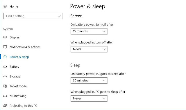 Configure your PC power settings