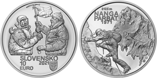 Slovakia 10 euro 2021 - Slovak climbers