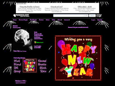 New Year Myspace Layouts