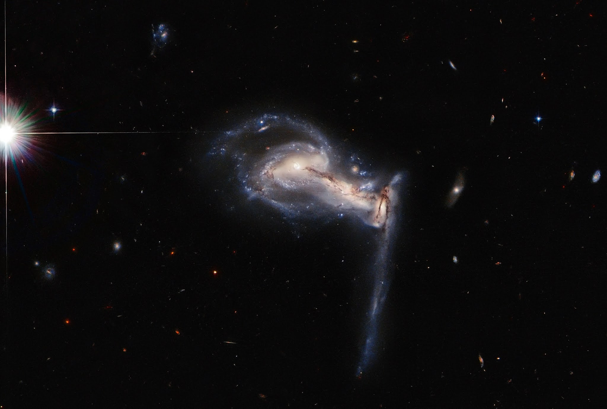 Hubble Spots Squabbling Galactic Siblings