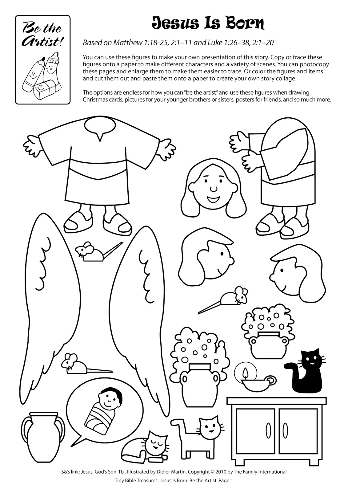 Download Jesus Is Born Page Coloring Pages