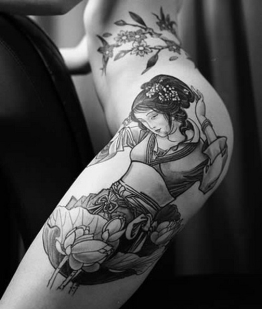Veja alguns desenhos de tatuagens de gueixa e inspirese