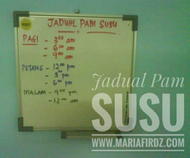 Jadual Pemakanan Ibu Menyusu