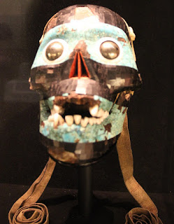 Aztec Turquoise Mosaic Mask Representing God Tezcatlipoca, c. 15th Century