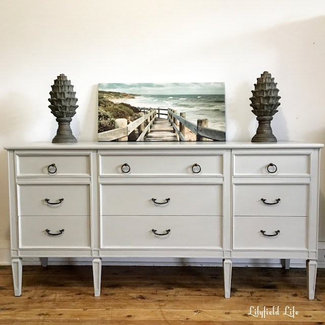 Vintage French style drawers - Pale Grey lilyfield life