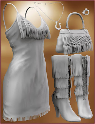 3d Models Art Zone - La Rancherita Outfit and Accessories