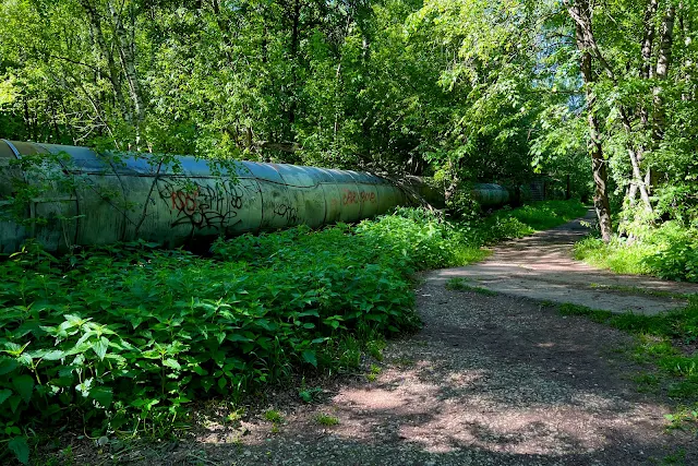 Бирюлёвский лесопарк, трубопровод ТЭЦ -26 «Южная»